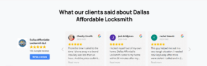 Dallas Affordable Locksmith Customer Reviews