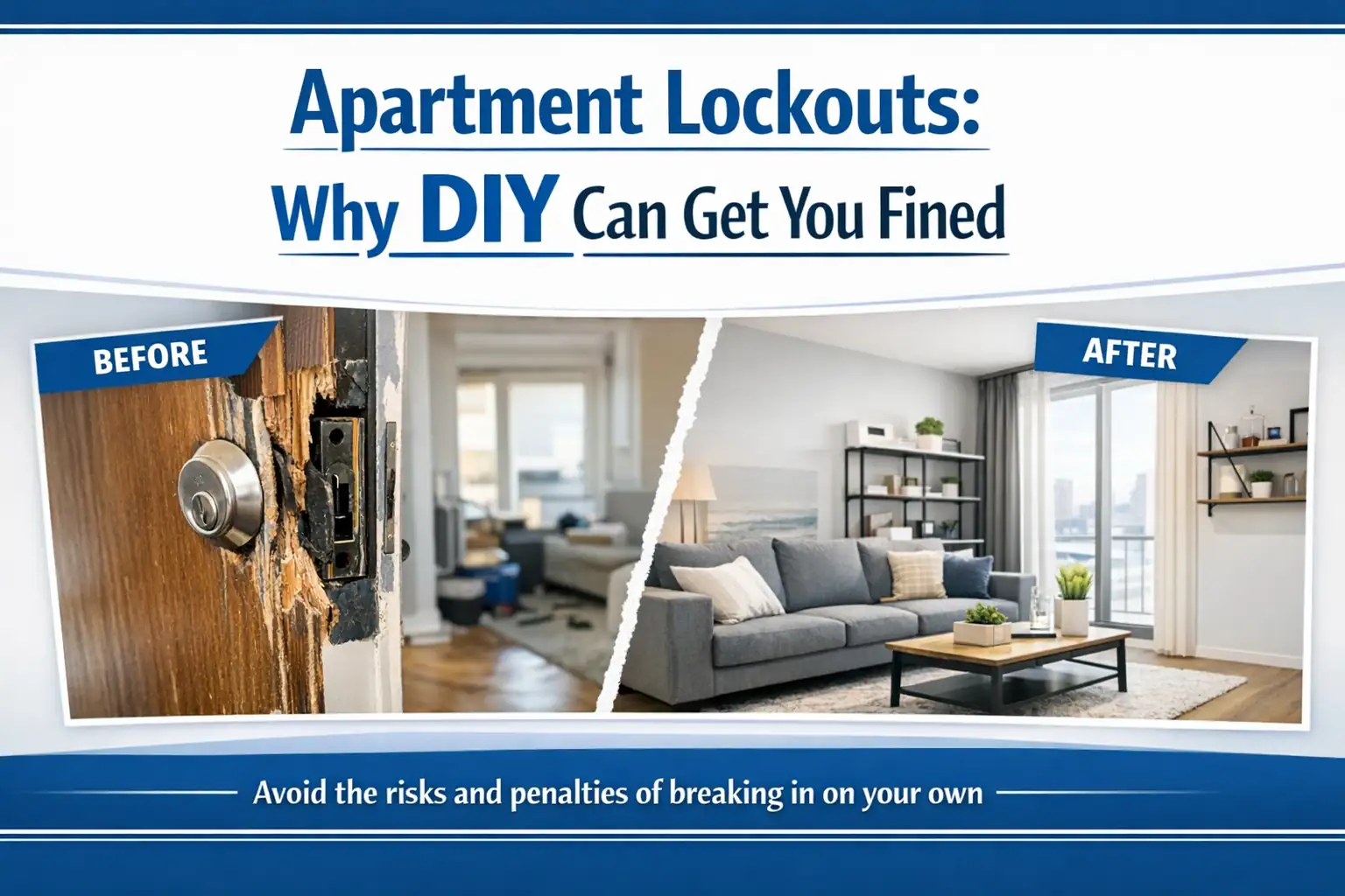 Apartment Lockouts: Why DIY Can Get You Fined