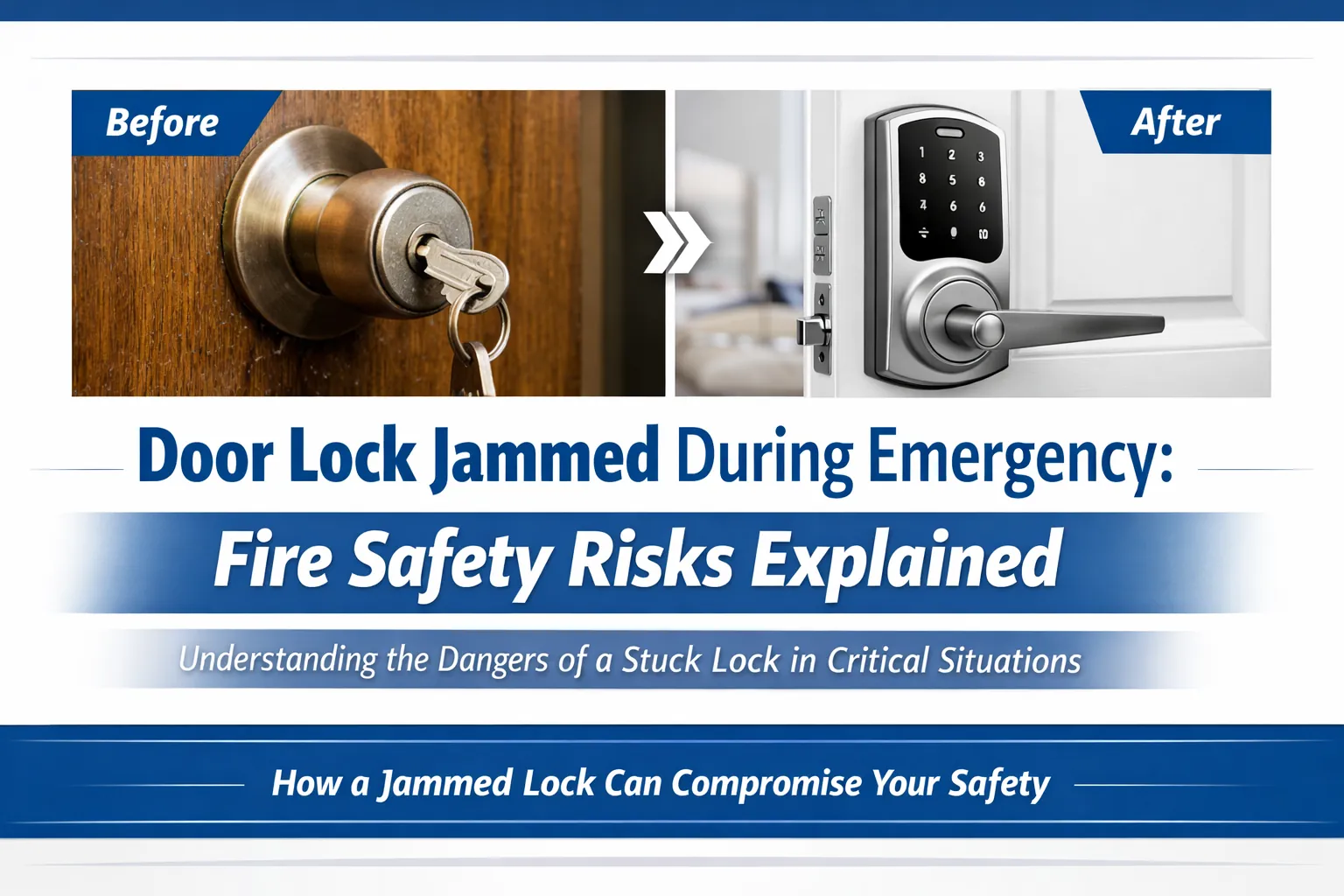 Door Lock Jammed During Emergency – Fire Safety Risks Explained
