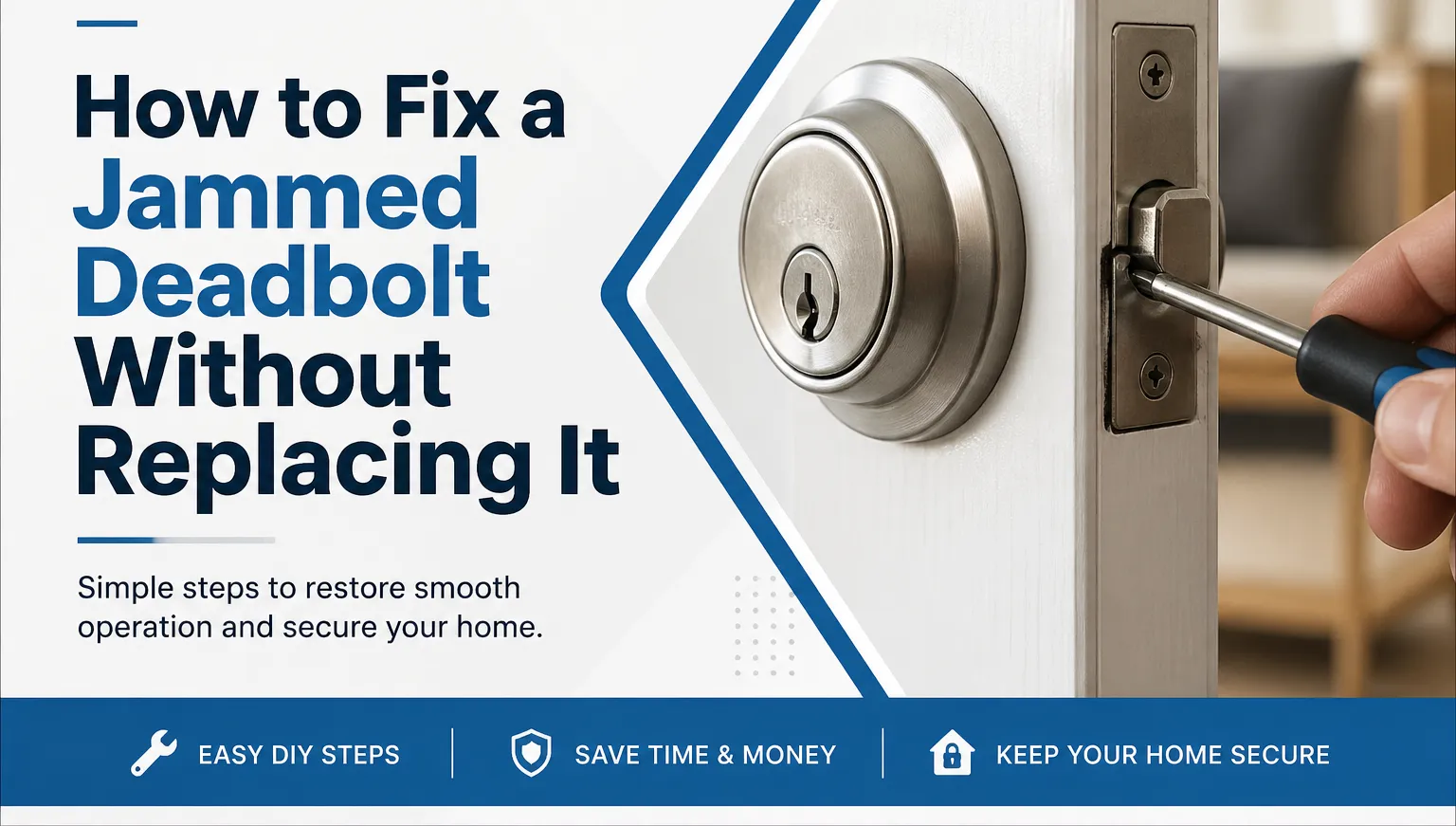 Jammed Deadbolt How to Fix Without Replacing – Step-by-Step Expert Guide