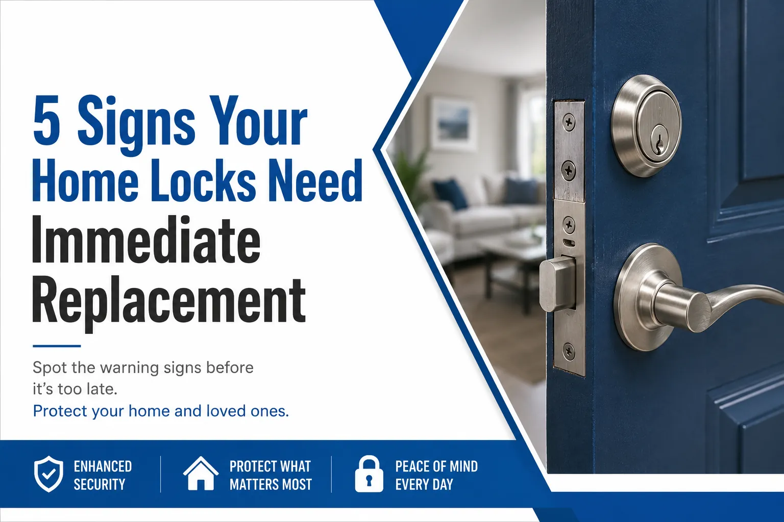 5 Signs Your Home Locks Need Immediate Replacement
