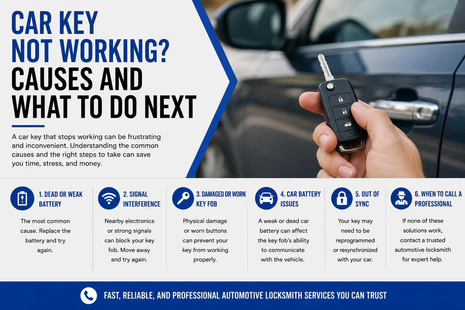 Why Your Car Key Stops Working Suddenly