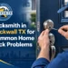 Locksmith in Rockwall TX repairing a residential door lock for Dallas Affordable Locksmiths