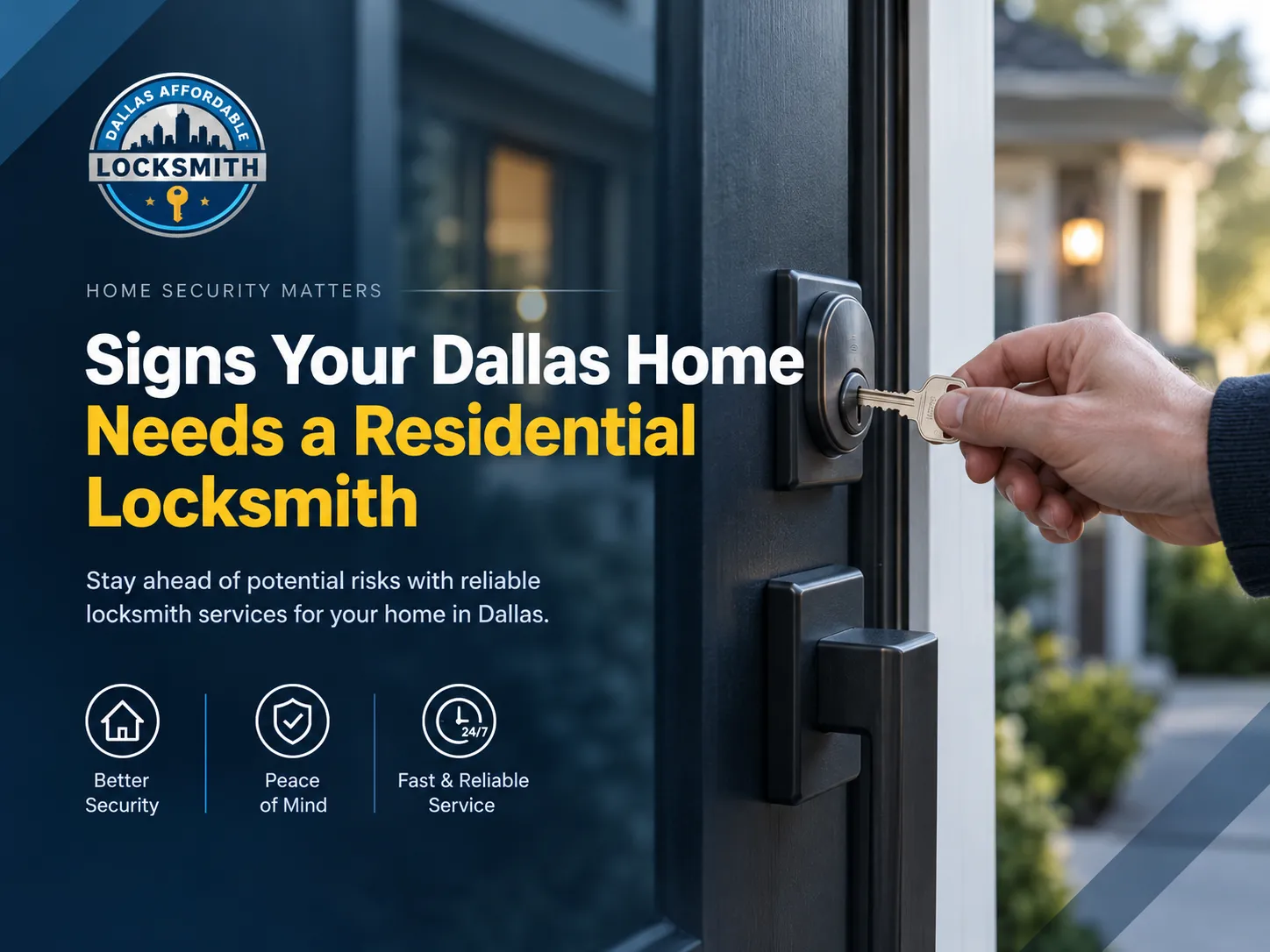 Signs your Dallas home needs a residential locksmith